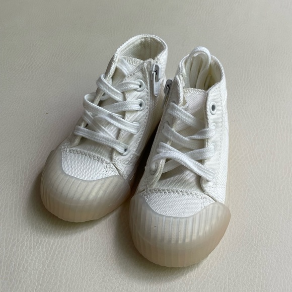 Zara Baby HighTop Sneakers Size 20/ US 4 - Picture 2 of 11
